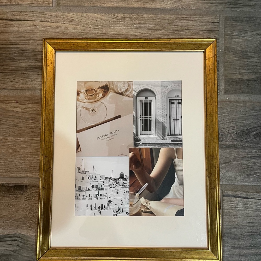 Gold Framed Collage Wall Art